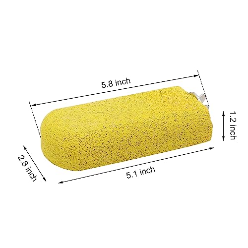 Bird Calcium Teeth Chew Toy Hamster Grinding Stone for Parrot Parakeet Cockatiel Rabbit Chinchilla Squirrel Cage Perch Stand (Random Color) (S) - size: S