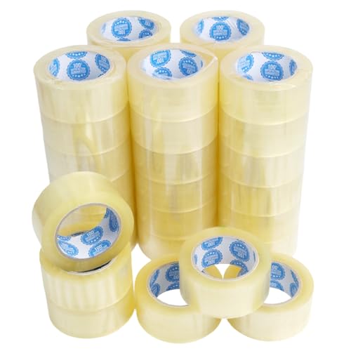 Clear Packing Tape 36 Rolls (2.0 Mil, 2 Inch x 55 Yards) – Heavy Duty Shipping & Moving Tape – Strong Adhesive Box Sealing Tape for Packing, Storage & Office