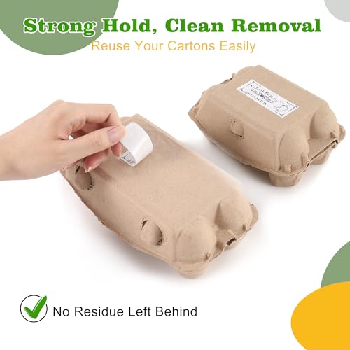 500 Pcs Please Return Egg cartons Stickers 1*2.64" Self-Adhesive Waterproof | Egg cartons Labels for Eggs Packaging Chicken Containers & Farmers Market Supplies - style: Return Egg cartons Stickers
