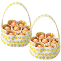 2 Pieces Egg Basket Mini Egg Collecting Bags Gathering Basket with 7 Pouches for Farmhouse Chicken Hen Duck Goose Housewife Garden Transporting Storage, 8 x 2.6 Inch(Pretty) - color: Pretty