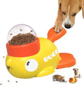 Duck Dog Treat Dispenser Toy, Interactive Slow Feeder Puzzle Toy | Duck design with interactive treat dispensing, slow feeding, and puzzle play to provide mental stimulation and reduce boredom - color: White