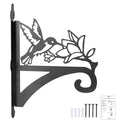 ATKKE Hanging Plant Bracket Hangers Indoor Iron Wall Mount,11” Hummingbird Silhouette Ornamental Iron Hangers Hookers for Flower Pot Lantern Bird Feeder Wind Chimes - size: Hummingbird