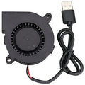 GDSTIME 50mm USB Blower Fan with 3 Speeds Control 5015 5V Turbine Turbo Fan | 50mm x 15mm, DC Brushless, Small Appliances Series Replacement, for Cosplay Helmet, Vivarium, Mini PC Cooling Ventilation - size: 50mm x 15mm
