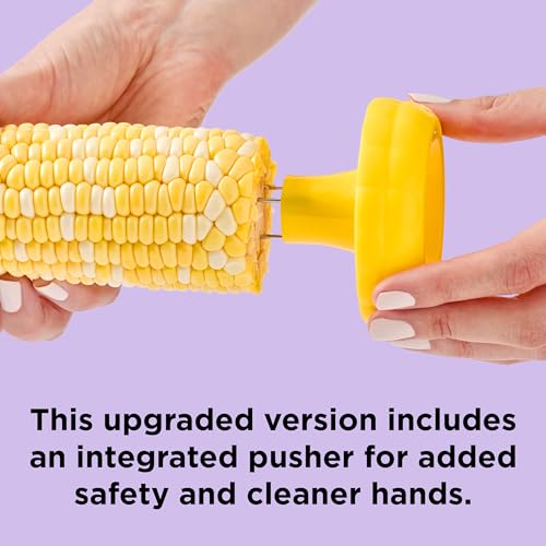Chef’n Cob Plus Corn Stripper and Peeler for Corn on the Cob, Built-In Safety Pusher - style: Corn Stripper w/ Pusher