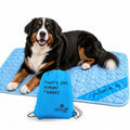 INSPECTOR TAIL Dog Cooling Mat, Indoor & Outdoor, XL Self Cooling Pad | No Freeze Needed, Breathable, Washable, Portable Cooling Mat for Dogs with Travel Bag, Fits Car, Crate, Floor & Bed, 47"x31" - size: Blue- 47.24" x 31.5"