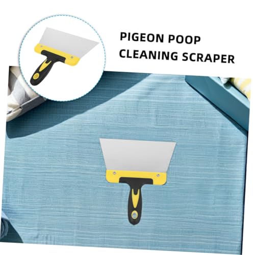 MERRYHAPY Stainless Steel Bird Droppings Scraper Cleaning Tool for Efficient of Poop and Bird Waste from Cages and Surfaces Cleanup