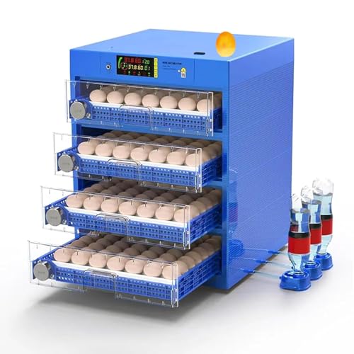 Automatic Eggs Incubator, Large Incubators for Hatching Eggs | Automatic Egg Turning & Temperature Control, Poultry Hatcher Machine for Chicken Duck Goose Quail Bird (256 Eggs) - size: 256 Eggs