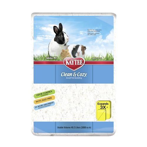 Kaytee Clean & Cozy White Paper Bedding, Made for Small Animals, 49.2 Liters - size: 49.2 Liters