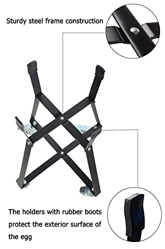 Dracarys Rolling Cart for Minimax Big Green Egg Accessories,Rolling Nest with Heavy Duty Locking Caster Wheels Powder Coated Steel Rolling Outdoor Cart for Minimax Big Green Egg Grill Stand - size: Minimax(MX)