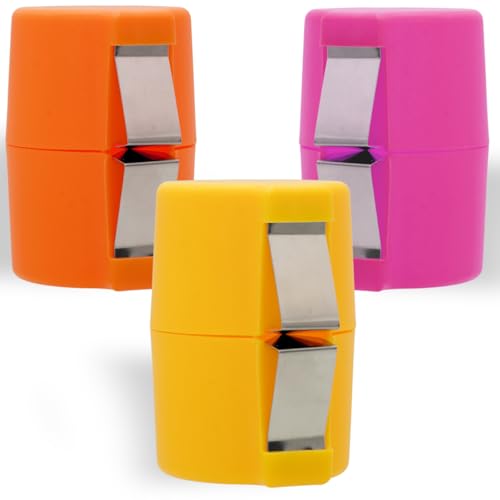 Egg Cracker Tool | Easy Shell Egg Opener | Handheld Egg Seperator Tool | Perfect for Baking, Scrambled Eggs & Omelets – No Mess, No Shell Pieces (Yellow/Pink/Orange - 3 Pack) - color: Yellow/Pink/Orange - 3 Pack