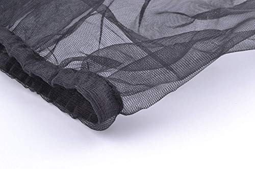 Bird Cage Seed Catcher Seeds Guard Parrot Nylon Mesh Net Cover Stretchy Shell Skirt Traps Cage Basket Soft Airy (M, Black) - color: Black, size: Medium