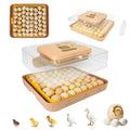 Gen IV – 56 Egg Fully Automatic Incubator, 2026 UpgradedDesign, Intelligent Sensor-Based Humidity & Temp Control, Custom Days, Adjustable Auto Turning & Stop, Chick Separator, Flexible Egg Spacing - size: 56 egg-brown