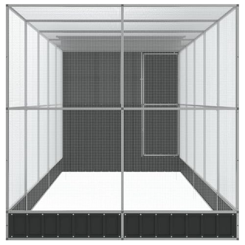 Aviary Cage with Extension and Lockable Door, Steel Large Bird Cage, Aviary Spacious and Versatile Cage for Small Size Birds Parrots Parakeet Cockatiel Flight Bird, 245.3"x79.9"x85",-263 - size: 245.3"x79.9"x85"