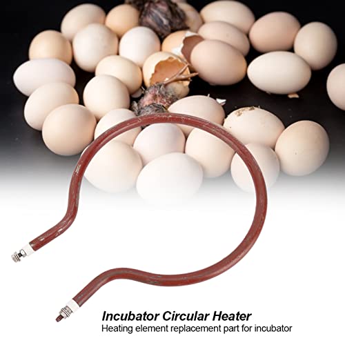 Cyrank Incubator Heater Elements, Round Heating Elements for Egg Incuabtors with Round Heating Tube for Incubator(M)