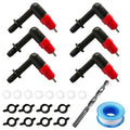 Chick Nipple Waterer Matel Chicken Water Nipples Rabbit Water Nipples (6pcs, Plastic) - color: 6pcs, size: Plastic