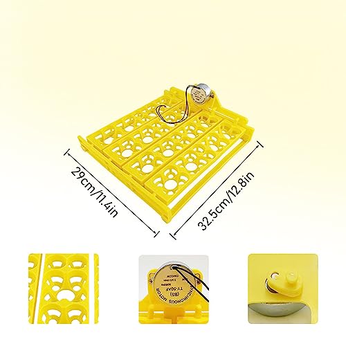 Egg Turning Tray, AC 110V Chicken Multifunction Automatic Turner Incubation, Quail Incubators for 16 Duck Eggs 16 Eggs 72 Quail Eggs - size: AC110V