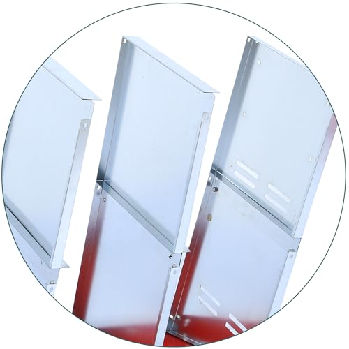 Chicken Nesting Box，Red 8 Hole Chicken Laying Box, Tray for Easy Egg Collection, Large Holes for Ventilation, Suitable for Chickens & Ducks - color: Red, size: 8 Compartment