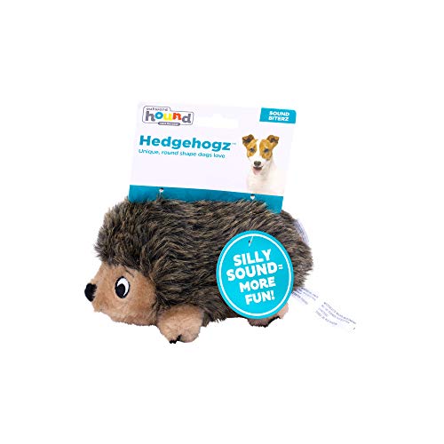 Outward Hound Hedgehogz Plush Dog Toy, Squeaks, Small, 6" x 4.5" | Soft Realistic Faux Fur, Round for Rolling & Chasing, Cuddle & Carry, Interactive Fetch, Light Chewers, Dogs & Puppies - size: Small (Pack of 1)