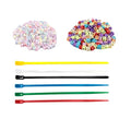 100 Pcs Adjustable Chicken Leg Bands, Colorful Poultry Identification Leg Bands with Charms Accessories for Gamefowl Turkey Duck Goose Hens Guinea Parrot Birds