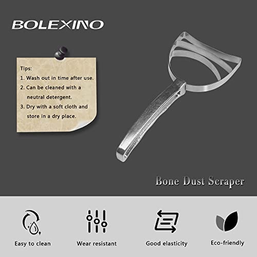 Stainless Steel Meat Bone Dust Scraper Tool for Kitchen | Stainless steel blade for meat prep, Ergonomic grip for comfort, Removes bone dust & residue, Great for cooks & butchers. - size: 1 Pack
