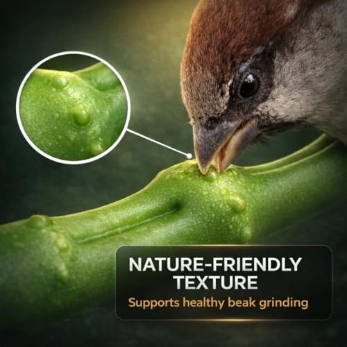Bird Feeder Perch Extender Compatible with Bird Buddy, Bamboo-Style ABS | 9.21 x 4.33 x 0.43 in, two-screw mounting, dual side ports, wider landing area, improved full-body camera framing - color: Lime Green