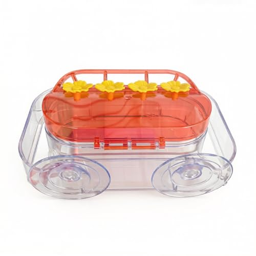 Window Hummingbird Feeder Strong Suction Cup 10 oz Humming Bird Feeder with 4 Feeding Ports Easy to Clean and Refill