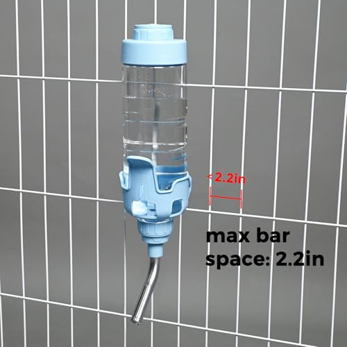 Vannon Dog Crate Water Bottle, 20oz Top-Fill Pet Water Dispenser, Blue | kennel water bottle helps keep pets hydrated longer with fewer refills and easy daily care. - color: Blue, size: 20oz