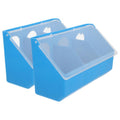 Outanaya 2-Pack Pigeon Feeder and Waterer for Cage 3-Hole Hanging Bird Feeding Box with Lid Grit Holder and Food Container for Pigeons 9.84 X 5.51 X 3.54 in