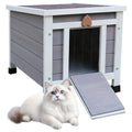 Rockever Outdoor Cat House, Rabbit Hutch Outdoor Indoor Bunny Cage | Waterproof Cat Houses For Outdoor Cats, Wooden Small Pet House And Habitats, Openable Roof