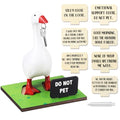Relaxweex 10 Pcs Magnetic Goose Key Holder Wooden Base with Interchangeable Signs Writable Signs Chalk Accessories for Magnetic Key Holder Cute Resin Statue Decor(Goose Not Included) (Lovely) - style: Lovely