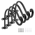 12 Inch Plant Hangers Outdoor,4 Pack Heavy Duty Plant Hanger Bracket | Hanging Basket for Plants Outdoor Brackets,80lbs Weight Capacity for Hanging Baskets,Bird Feeders,Lanterns and Wind Chimes - size: 12inch-4pcs