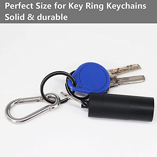 3.15 Inches 4 Inches Stainless Steel Carabiner for Gym Equipment Connection, EFFIET Heavy Duty Spring Snap Hook Clips Buckle for Gym Exercise, Punching Bags, Hiking, Camping