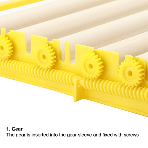 Egg Incubation Tray, Fully Automatic 360 Degree Turning Roller System, | Holds 56 Chicken 39 Duck or 104 Quail Eggs, 16.9x16.7x2.1 Inch ABS PVC Tray for 110V Incubator (110V) - size: 110V