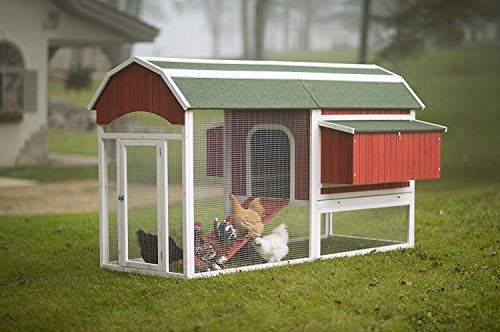 Prevue Pet Products 467 Large Barn Chicken Coop, Red