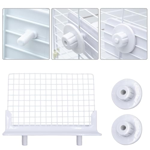Bird Accessories for Cages, Iron Wire Standing Platform with Installation Accessories for Cage, Parrot Perch for Budgies, Cockatiels, Lovebirds, Green Cheeks, Small to Medium Birds