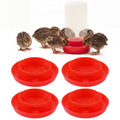 Enhon 4 PCS 1 Sizes Quail Waterer Base, Quail & Chick No Drown Water Base, Safety Waterer, Compatible with 2.5inch Threaded Neck Bottle for Brooding Chicks(Bottle not Included) - size: 1 Sizes