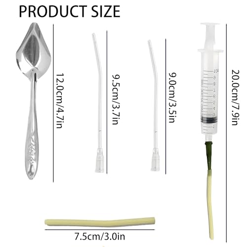 10pcs Parrot Feeding Tools Bird Parrot Feeding Tubes Food Syringe | Parrot Hand Feeding Syringe Set,with Spoon Tip&Tubes,for Feeding Milk,Liquid Food or Medication to Birds,Sick Birds - color: #1