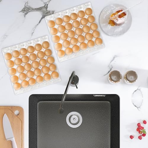 12 Pack Plastic Egg Tray Egg Crates, Stackable Egg Cartons Flats Each Holds 30 Eggs, Bulk Egg Trays for Home Chicken Farmers to Packing, Storage, Shipping Eggs - White