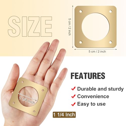 Hotop 12 Pcs 1 1/4 Inch Opening Bluebird Metal House Hole Guard Portal Bird House Protect Bird Room Guard Copper Portal with Opening for Eastern Bluebird Rooms Sparrow Houses(Gold) - color: Gold, size: 1 1/4 Inch, style: Opening