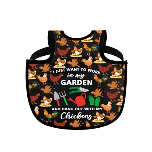 Chicken Saddle for Hen Aprons I Just Want to Work in My Garden and Hang Out with My Chickens Lover Gift for Gardener (Garden Chickens CSbl)