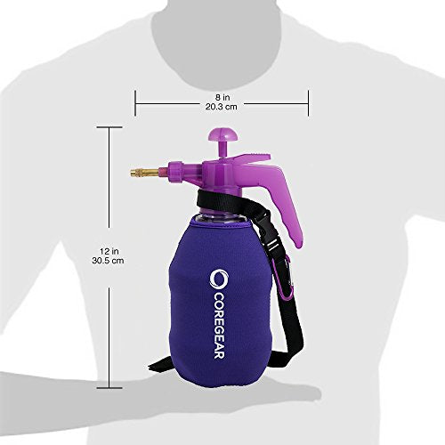 (Ultra Cool XL) USA Misters 1.5 Liter Personal Pump Water Mister & Sprayer with Full Neoprene Jacket… - color: Purple