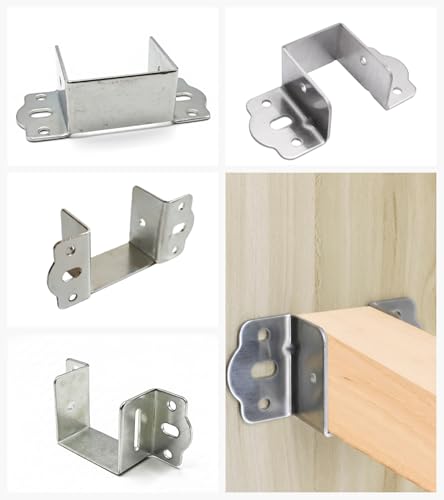 4Pcs Chicken Coop Roost Brackets, Metal Perch Mount for Chicken Coop, Heavy Duty Roost Bar Brackets for 2x3 Lumber, Come with Screws