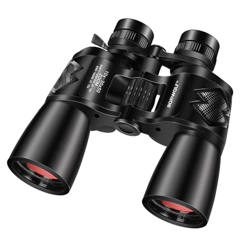 10-30X50 High Magnification HD Long Range Zoom 10X-30X Magnification Wide Angle Binoculars for Hunting Telescope