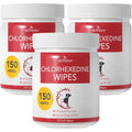 NOVEHA Pet Wipes - Formulated Pet Wipes - for Facial and Finger Folds, Underarms - 3" x 2" Size (450 Counts) - size: 450 Topical Wipes