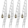 20 Pcs 18 Inch Small Shepherds Hook for Outdoor Adjustable Bird Feeder Pole Metal Steel Shepard Hooks for Hummingbird Stand Feeder Pole for Garden Plant Lantern Hanging Wedding Decor