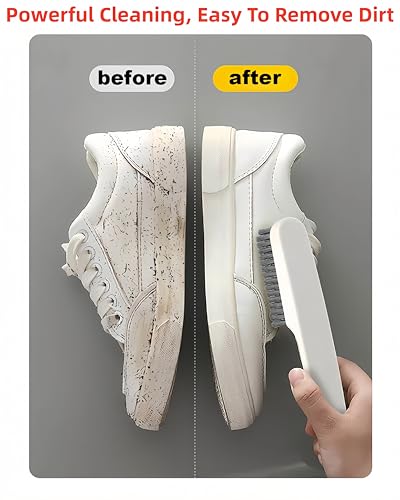 2 Pack Scrub Brush Laundry Cleaning Brush Soft Bristle Household Cleaning Brushes Carpet Brush Upholstery Brush Small Scrubbing Brush Stain Remover Brushes for Fabric,Hat,Clothes,Bag & More