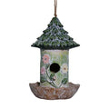 Bird Houses for Outside Resin Bird Room Garden Courtyard Backyard Decor | Garden PatioYard Dcoration Durable Waterproof Outdoor Housewarming Gift Easy Cleaning Lift Rope