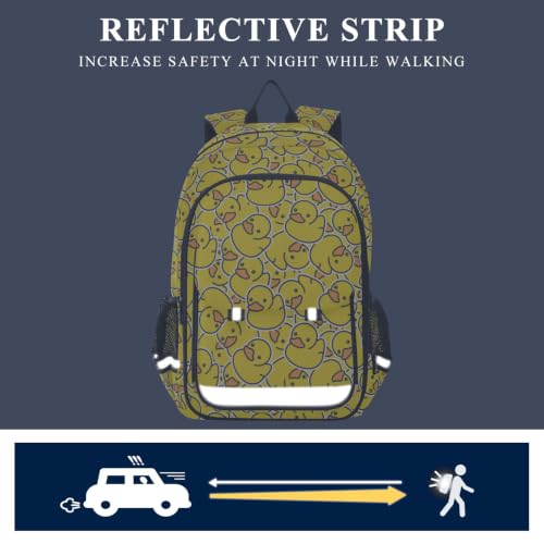 Kids Backpack Elementary Middle School Bags for Boys Girls | Travel, Daypack, Lightweight, Waterproof, with Reflective Strip - color: Multi 19
