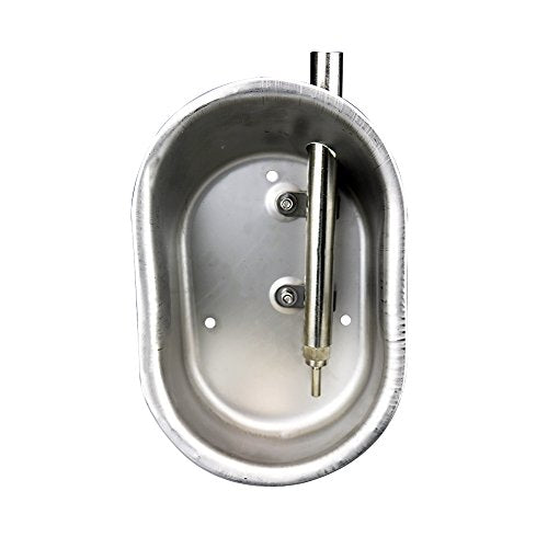 Pig Waterer Bowl Water Nipple Feeder for Hog Sows Swine Piglets | Stainless Steel Automatic Pig Waterer System,with 1/2" NPT(F) Thread,Durable & Rustproof, Large Oval Design