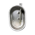 Pig Waterer Bowl Water Nipple Feeder for Hog Sows Swine Piglets | Stainless Steel Automatic Pig Waterer System,with 1/2" NPT(F) Thread,Durable & Rustproof, Large Oval Design